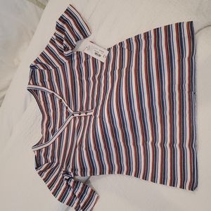 Ana striped short sleeve top
